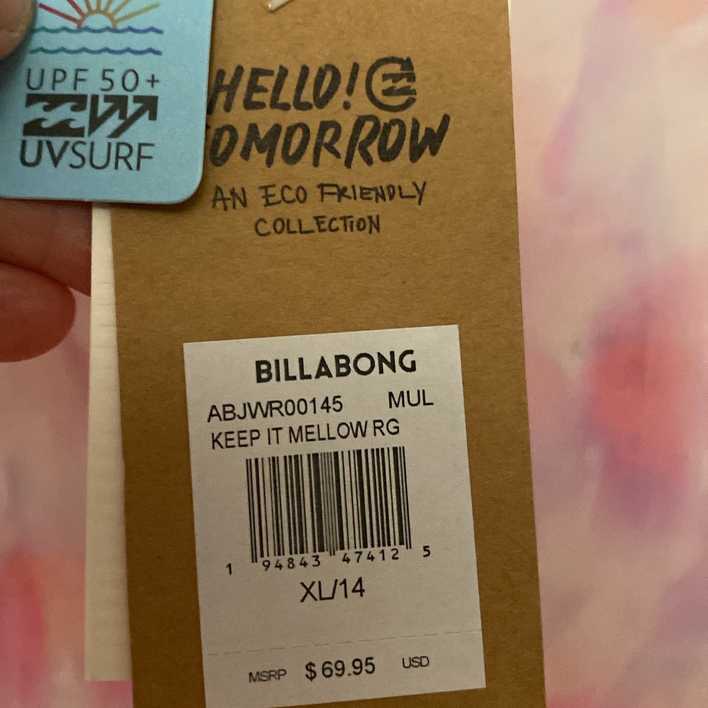 NWT Billabong Rash Guard - Picture 3 of 5